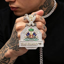 Gold Plated Full Cubic Zirconia