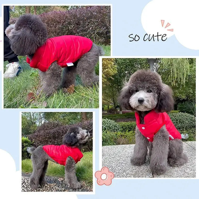 Winter Warm Double Sided Dog Vest For Small Medium Breeds