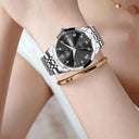 Luxury Stainless Steel Women's Quartz Watch Stylish Waterproof