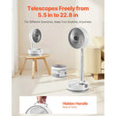 SucceBuy Foldable Rechargeable Oscillating Battery Operated w