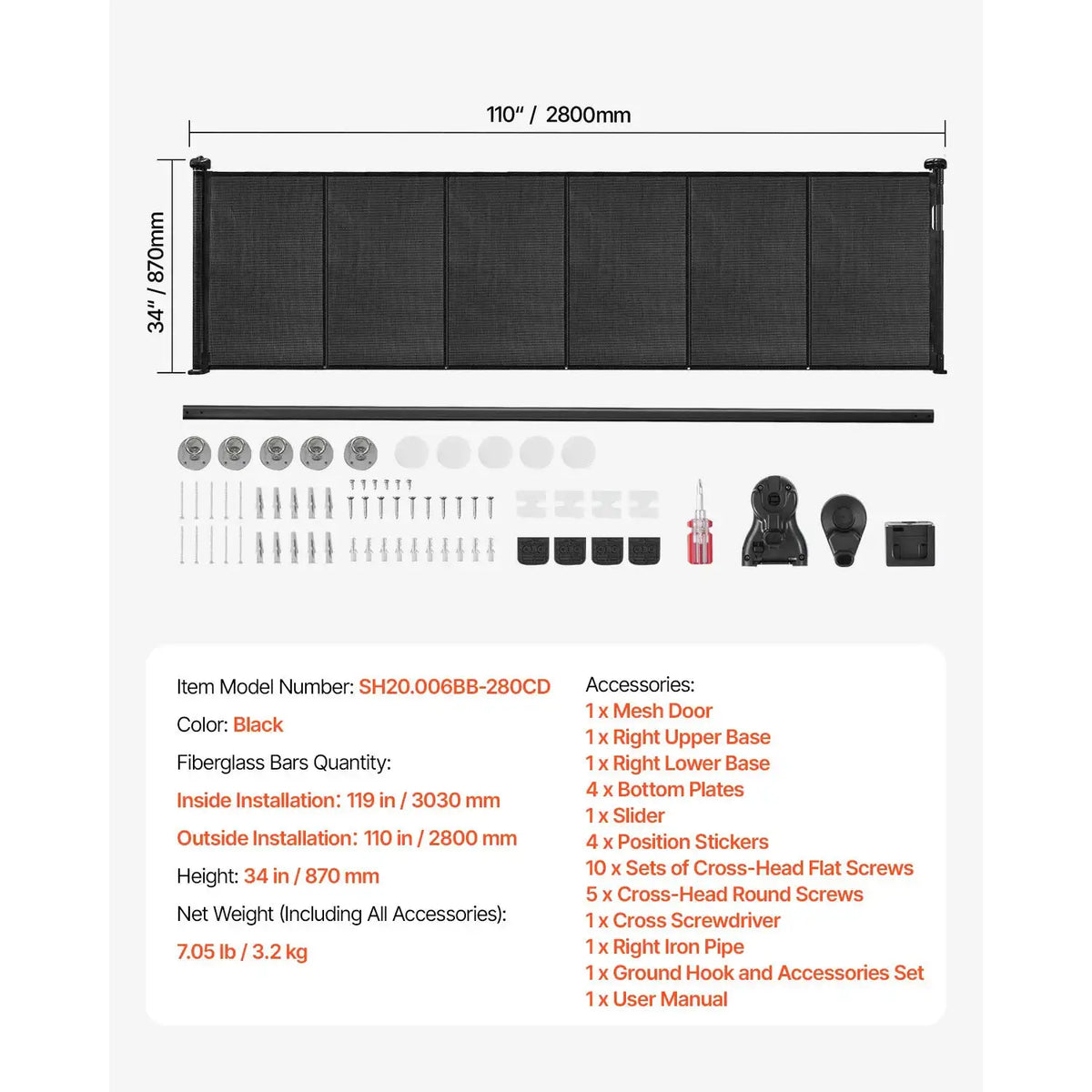 Wide Retractable Baby And Pet Gate — product view 12