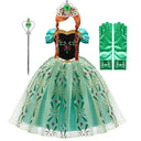 Fairytale Princess Dress for Girls - Cinderella Anna Elsa Snow White