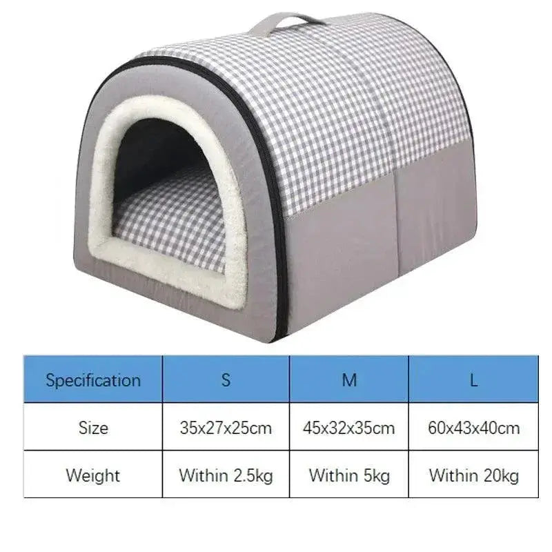 Cozy Waterproof Dog Bed Foldable Portable Eco Friendly Cave