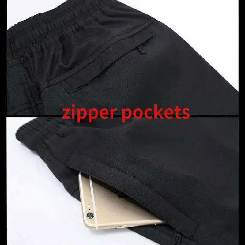 Mens Quick Dry Breathable Sweatpants Joggers Tracksuit Set - OurLum.com