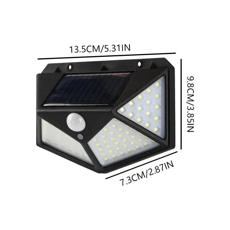100LED Solar Wall Lamp Outdoor Waterproof Motion Sensor - OurLum.com