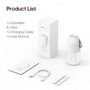 KINSCOTER Ultrasonic Air Humidifier 300ml 2000mAh Battery USB Sprayer Diffuser Releases Smooth Water Mists for Home Office