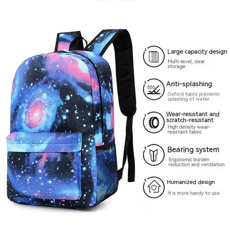 Miniso Disney Stitch Kids Backpack Cartoon Print Schoolbag