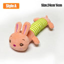 Donkey Shaped Interactive Pet Chew Toy Soft Plush Squeaker