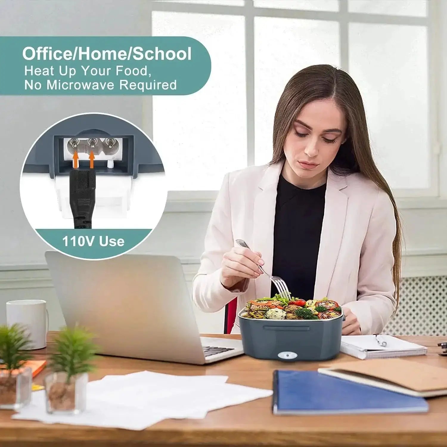 Portable Electric Lunch Box Warmer For Home And Car