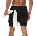 Men's 2-In-1 Camo Gym Shorts Breathable For Summer Workouts