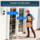 Smart Outdoor IP Camera for Home Security Tracking