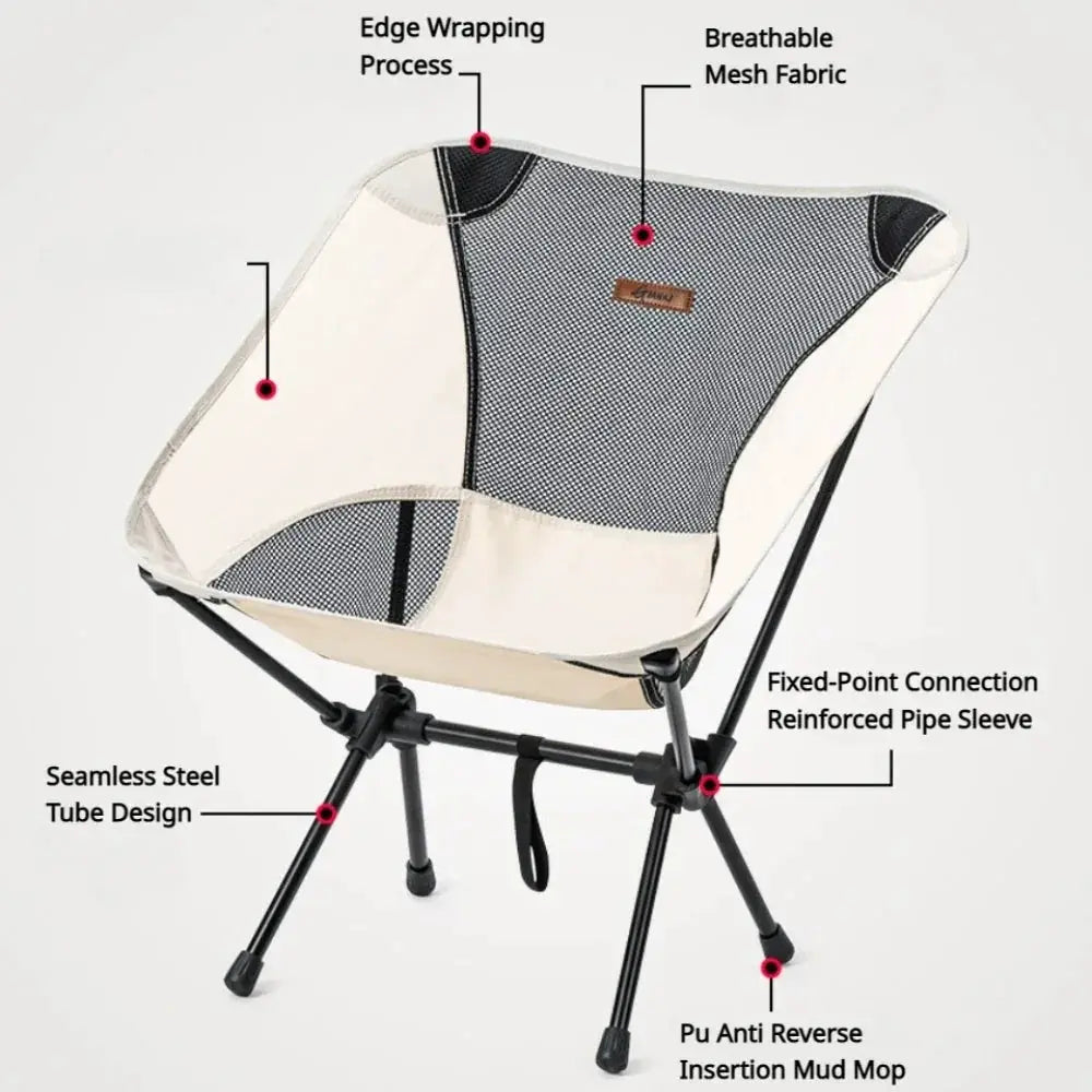 Portable Camping Moon Chair Ultralight Detachable Seat
