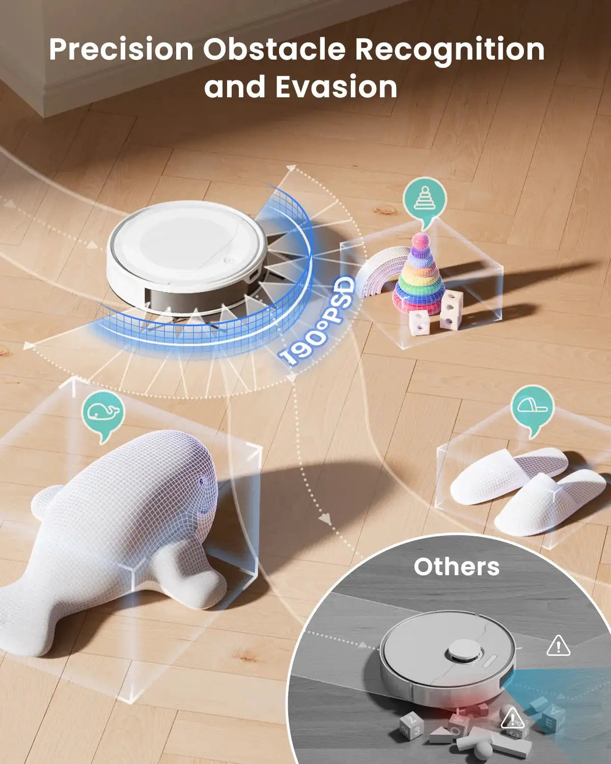 LEFANT M310 Ultra Robot Vacuum Cleaner with TOF LiDAR Navigation, 6000Pa Suction,150 Minutes, HEPA Filter, Ideal for Pet Hair