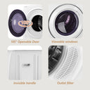 EKOJUCE Front‑Load Compact Clothes Dryer, Cu.Ft Laundry Dryer