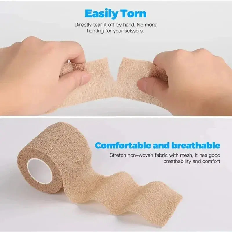 3 Pack Self Adhesive Elastic Bandages 5cm X 4.5m Kit