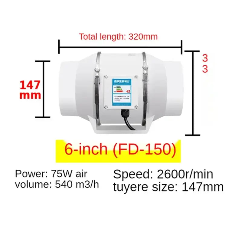 Silent Inline Exhaust Fan For Home And Kitchen — product view 9