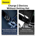 Baseus Dual Port USB-C Car Charger High-Speed Fast Charging