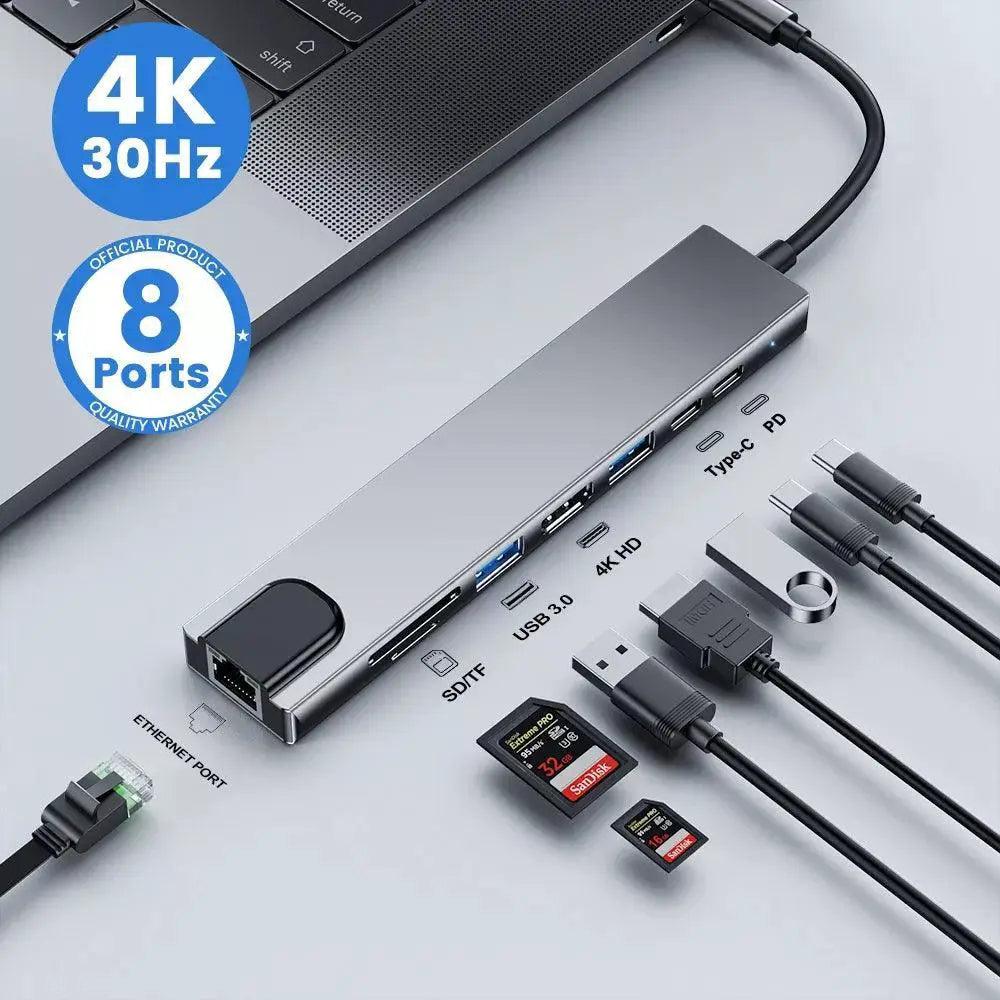 Usb C Hdmi Thunderbolt Dock 8 In 1 Hub Accessory Pro