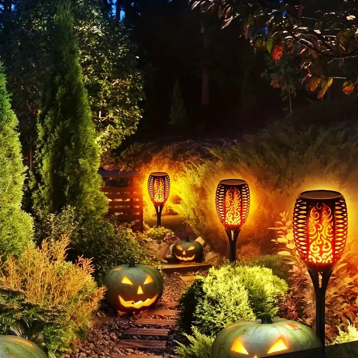 Warm Glow Solar Torch Light for Walkways — product view 9