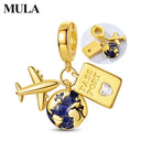 Mula Charm Sterling Silver Golden