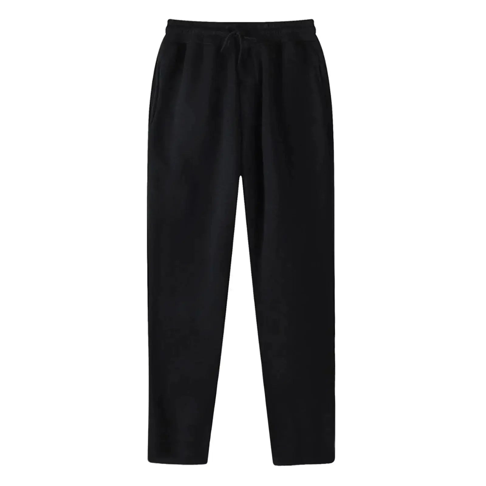 Womens Fleece Lined Cotton Wide Leg Sweatpants Cozy Casual - OurLum.com