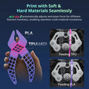 ANYCUBIC Kobra X Combo 3D Printer 600mm/s Max Print Speed 2x Time&Materail Saving Up to 19 Colors Printing Automatic leveling