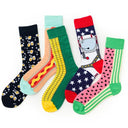 Quirky Happy Cotton Unisex Socks for EU Sizes 36-43