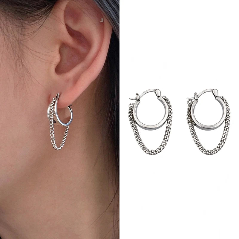Sterling Silver Earrings Piercing Vintage
