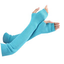 Long Fingerless Knit Arm Warmers