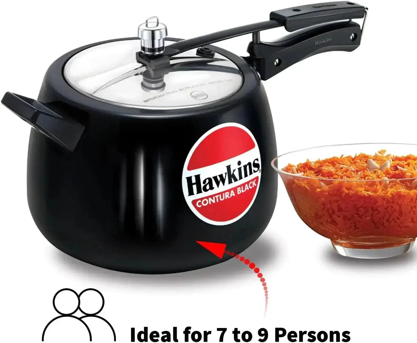 Pressure Cooker 6.5L Hard Anodised Efficient Cooking