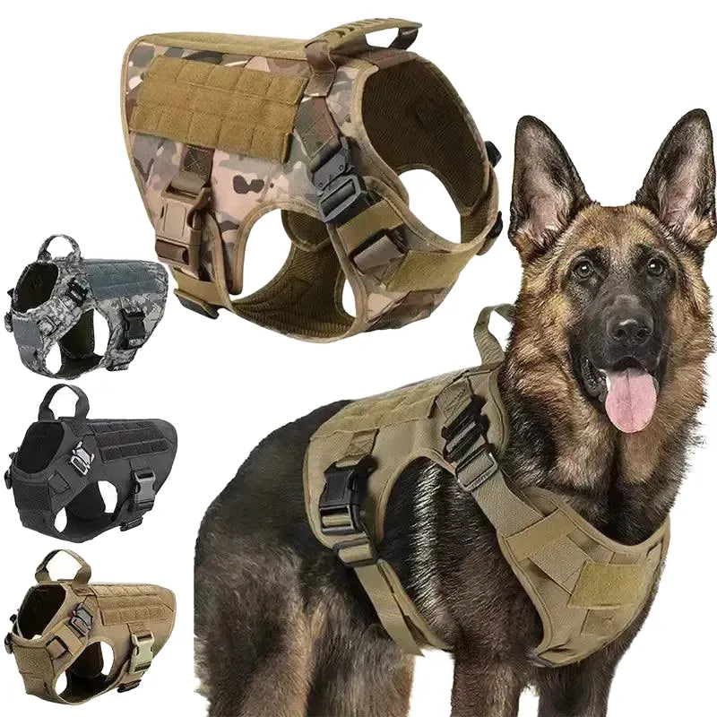 Training Harness for German Shepherd — Army green
