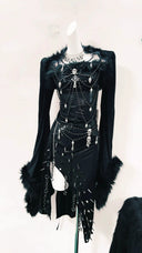 Statement Beaded Dress for Streetwear