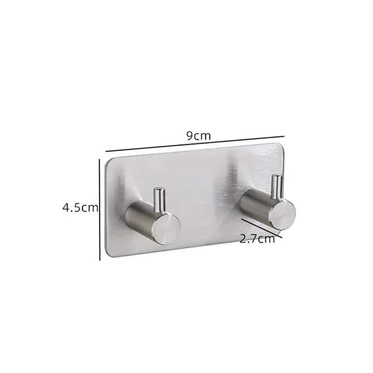 Stainless Steel Bathroom Hook Set Elegant Organization
