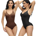 GUUDIA V Neck Spaghetti Strap Compression Bodysuit Slimming