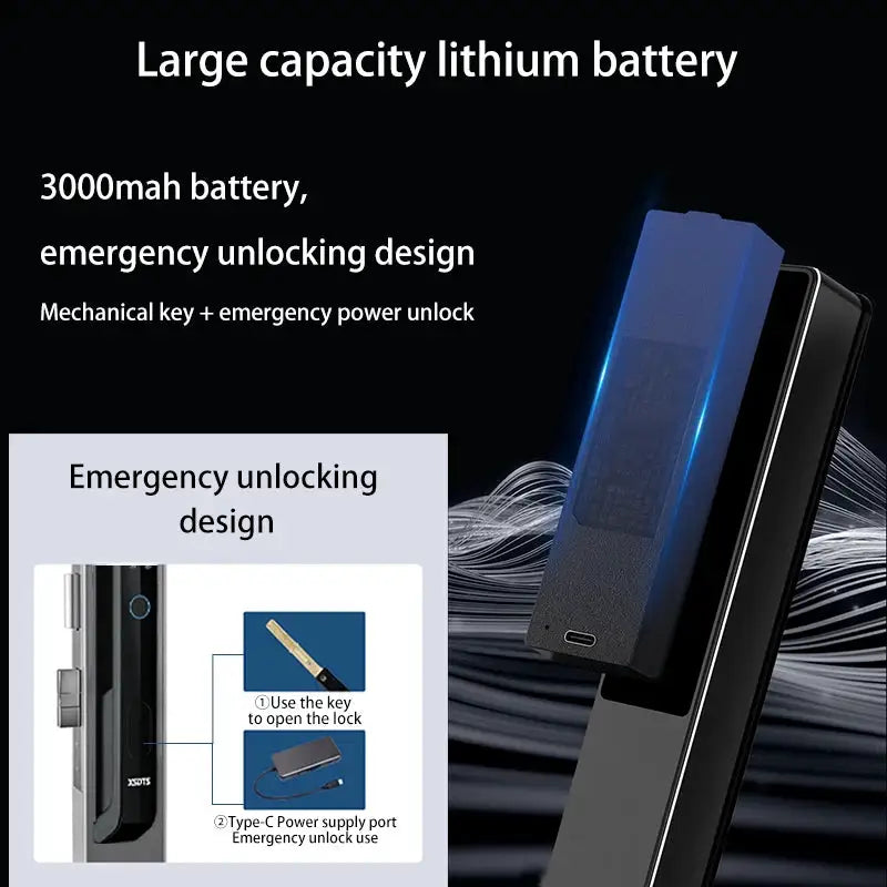 3D Face Tuya WiFi Electronic Smart Door Lock Palm Vein Password Key Fingerprint Aluminum Glass Sliding Door Waterproof Outdoor