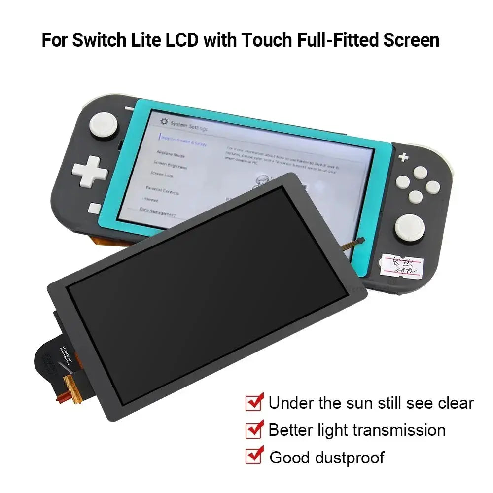 1PCS Replacement Full-Fitted Screen For NS Switch Lite LCD Display + Touch Screen Full Screen Assembly Digitizer For Switch Lite