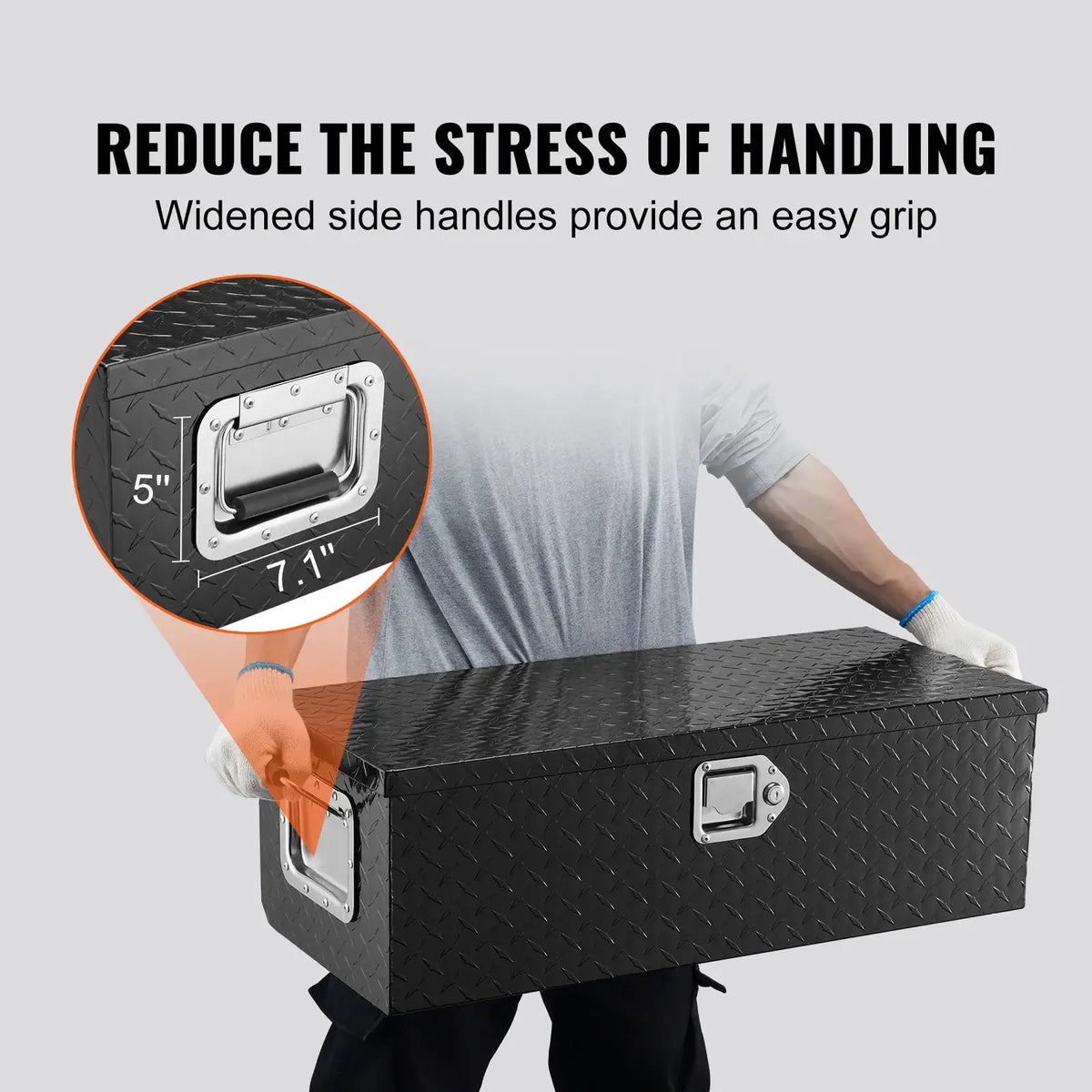 Premium Diamond Plate Tool Box — product view 5