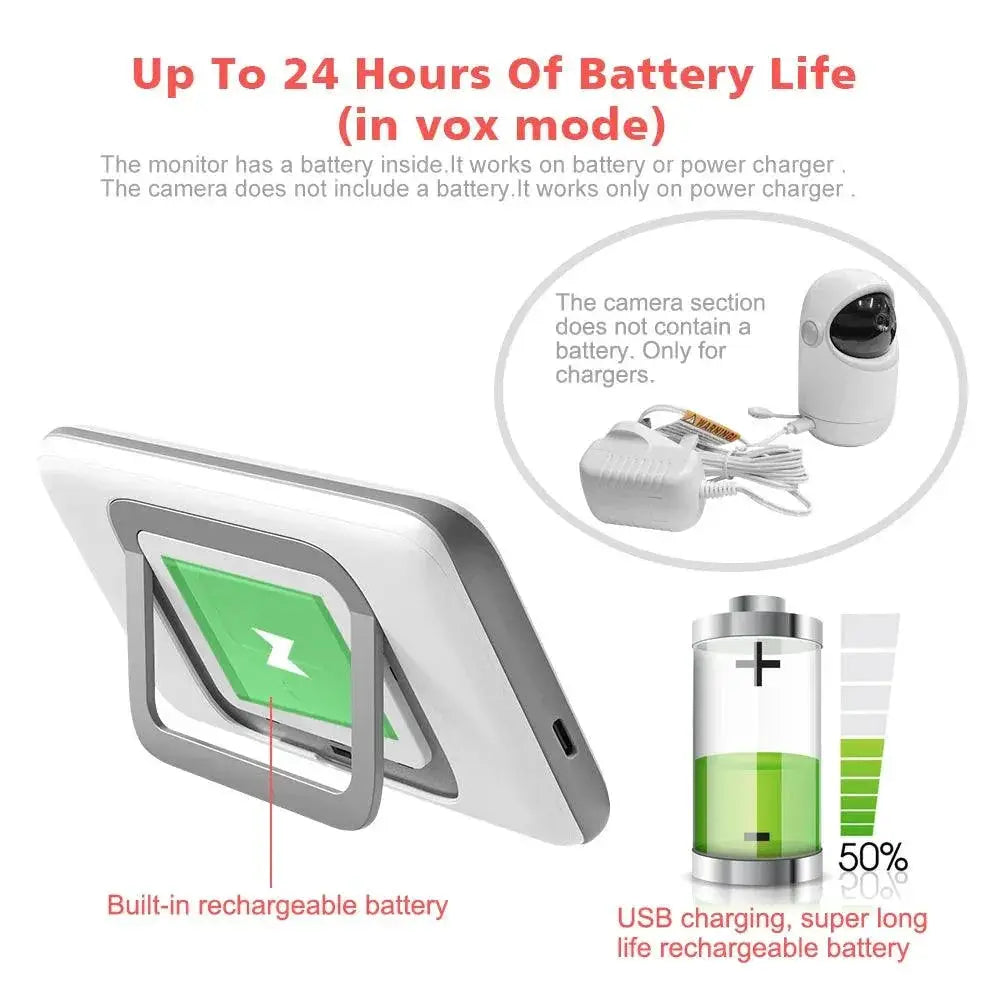4.3 Inch Wireless Video Baby Monitor Night Vision Camera