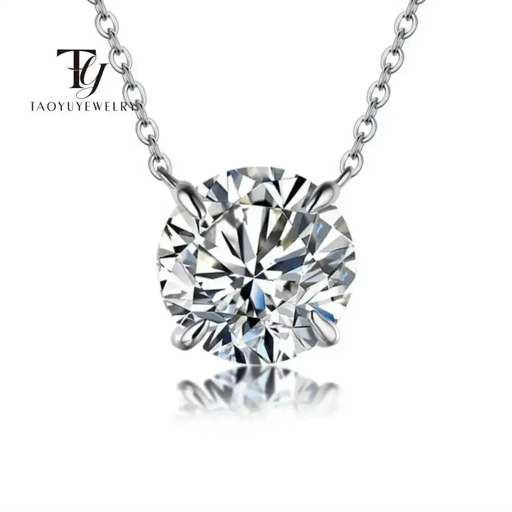 Elegant Moissanite Pendant Necklace Style FDFDG — product image 1