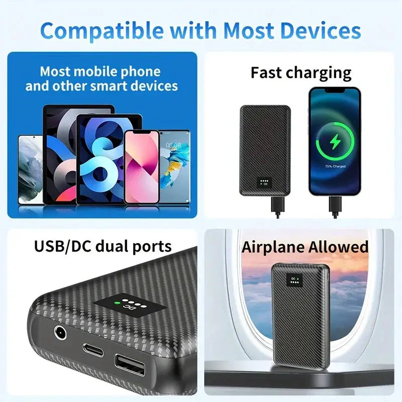 Ranwomen 30000mAh Heating Power Bank For Vests Outdoors