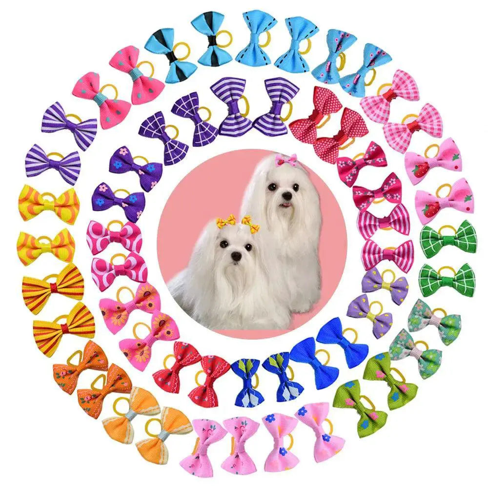 Pet Grooming Bows Colorful Hair Accessories for Pets