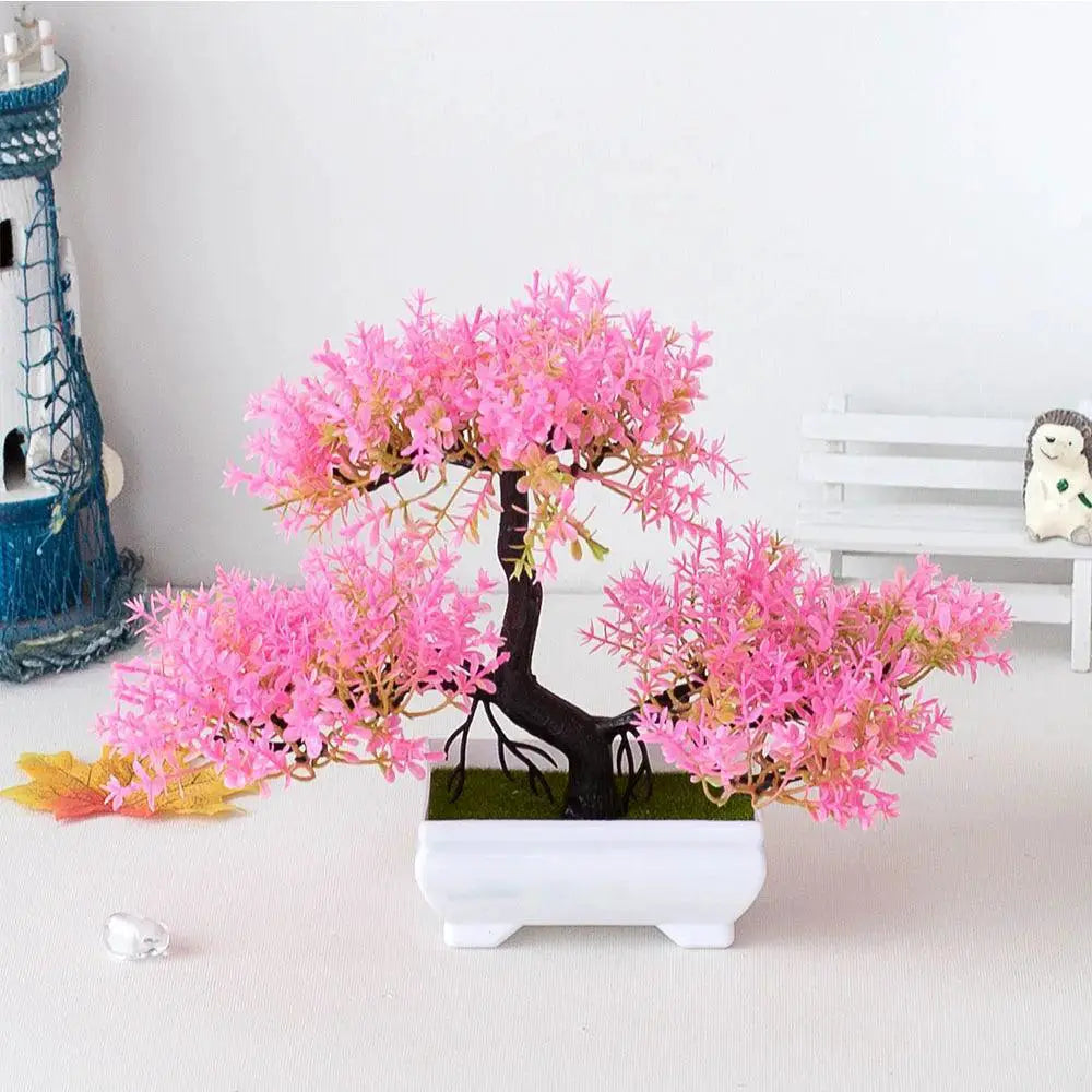 Artificial Bonsai Tree Pot Fake Plant For Home Decor