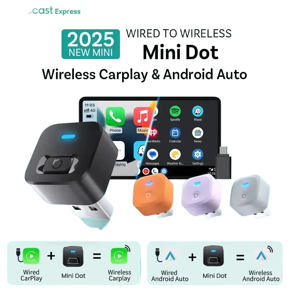 Ottocast Mini Dot - CarPlay Android Auto - Mini Adapter product image