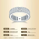 Sterling Silver Sterling Silver Moissanite Ring