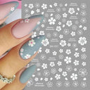 Succulent Blossom Nail Art Decals Blooming 3D Beauty Kit