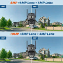Smart AI Tracking Outdoor Camera for Home Security
