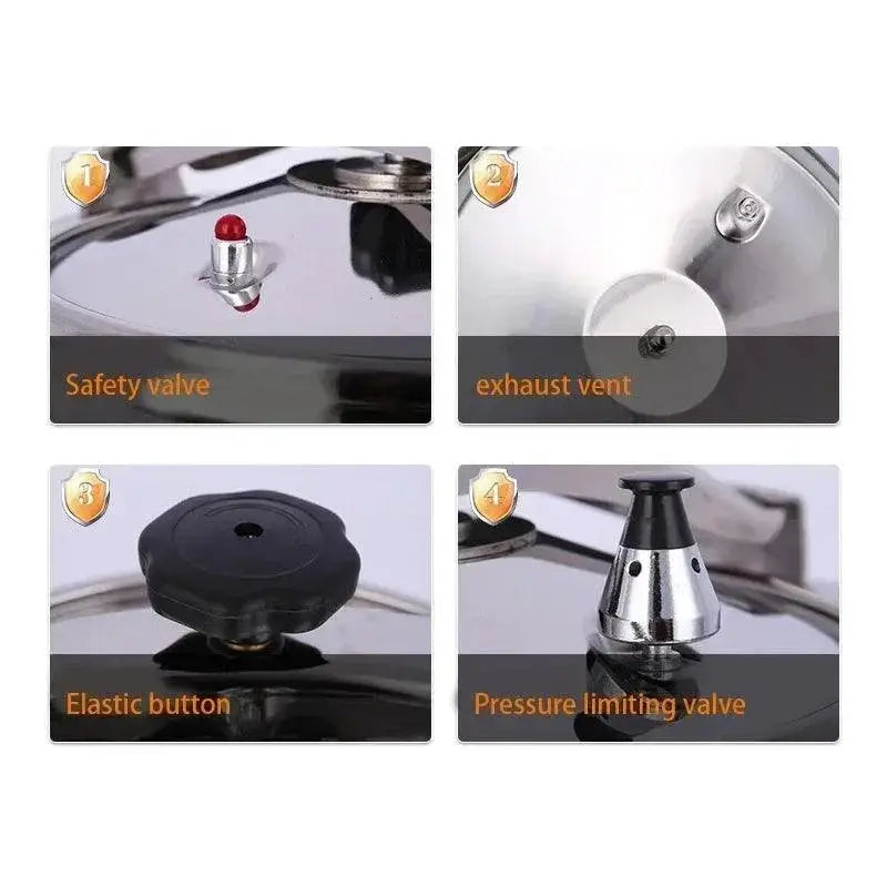 Aluminum Alloy Pressure Cooker 18L Large Gas Compatible