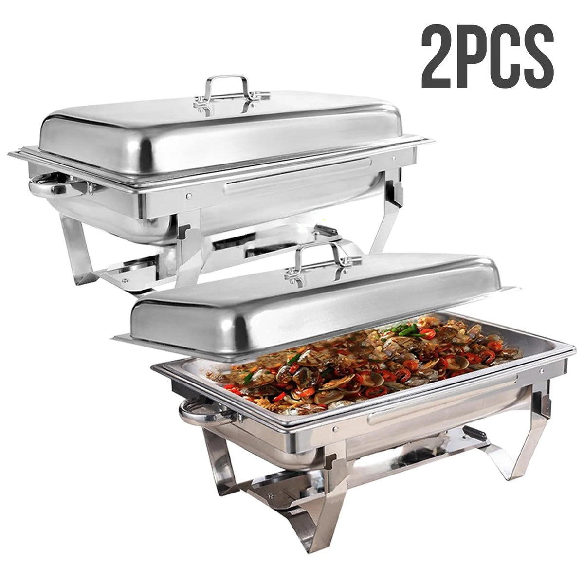 Chafing Dish Buffet Set Stainless Steel Restaurant Catering — product view 9