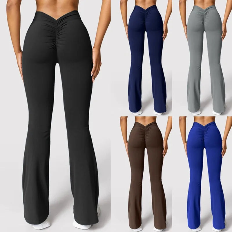 High Waist Flared Yoga Leggings