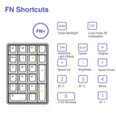 LEOBOG K21 Wireless Mechanical Number Pad RGB Backlit Keyboard